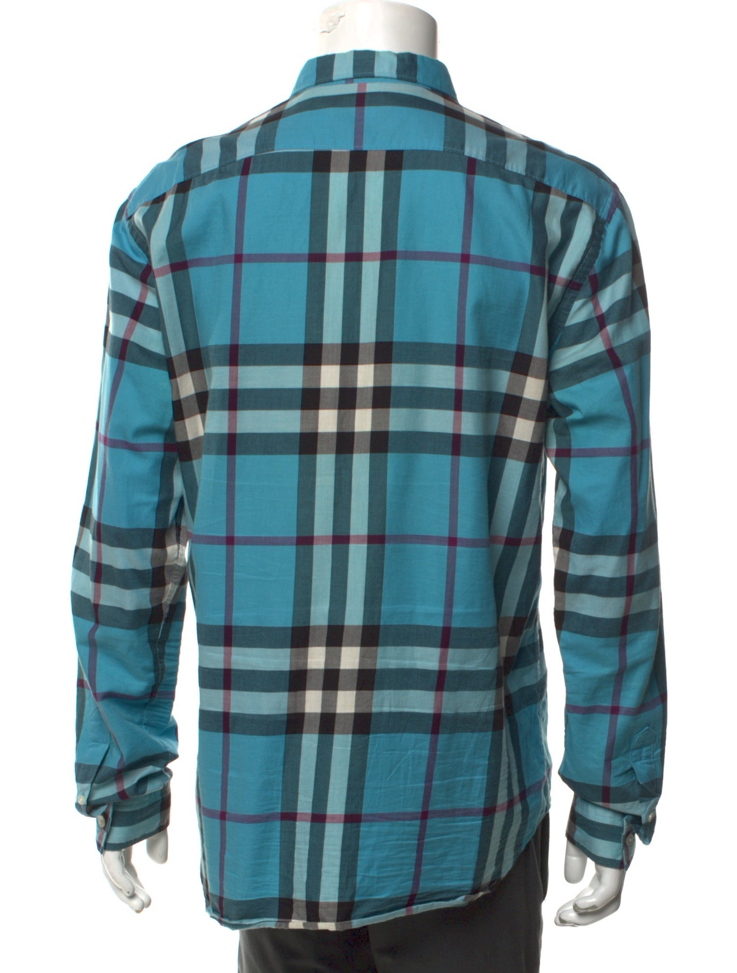 Burberry Exploded Check Pattern Long Sleeve Shirt